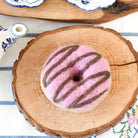 Tara Treasures Felt Doughnut (Pink Vanilla Frosting & Chocolate Drizzle)