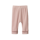 Nature Baby Organic Cotton Drawstring Pants Pointelle (Rose Bud)