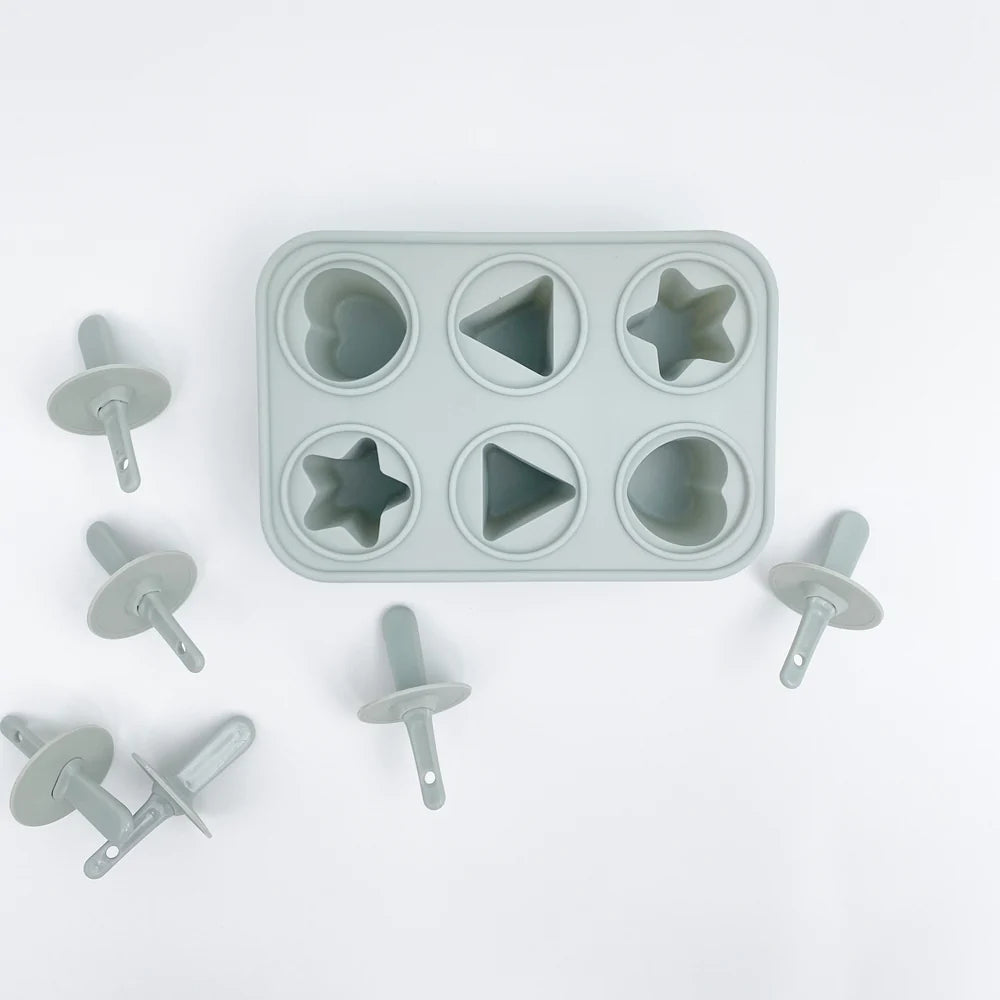 Petite Eats Baby Silicone Popsicle Set (Shapes River)