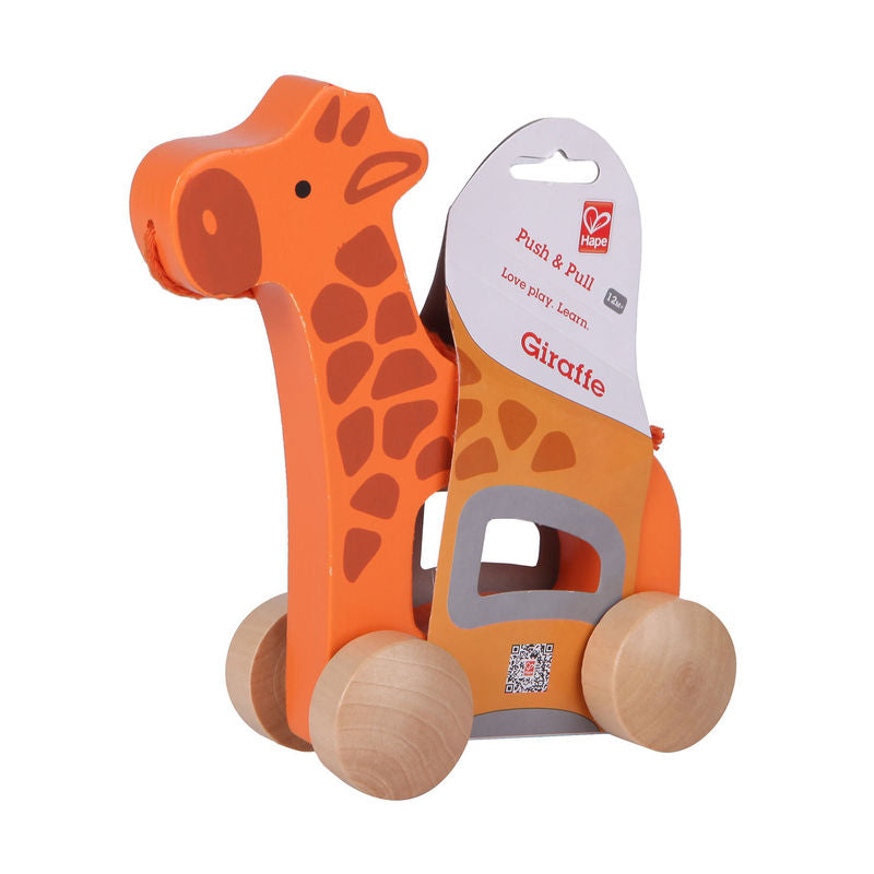 Hape Push & Pull Animal Giraffe E0906