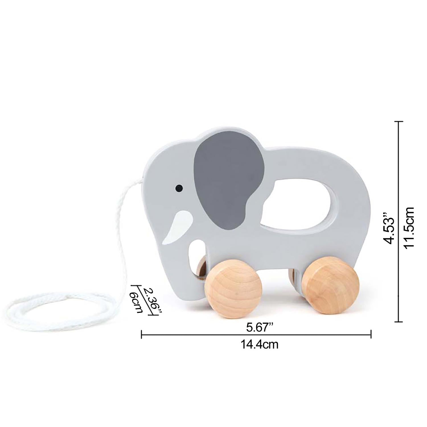 Hape Push & Pull Animal Elephant E0908