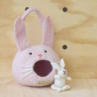 Tara Treasures Felt Rabbit House Bag with Rabbit Toy