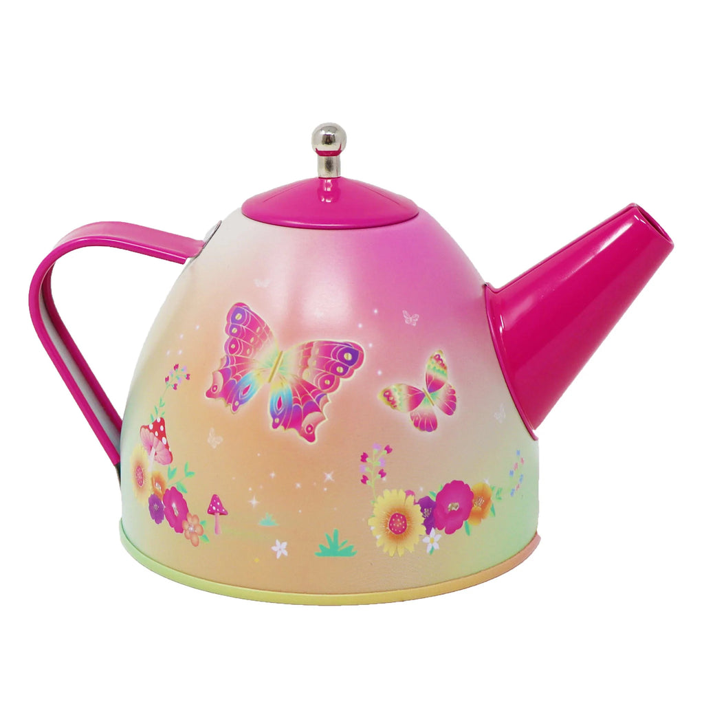 Pink Poppy Rainbow Butterfly Tea Set