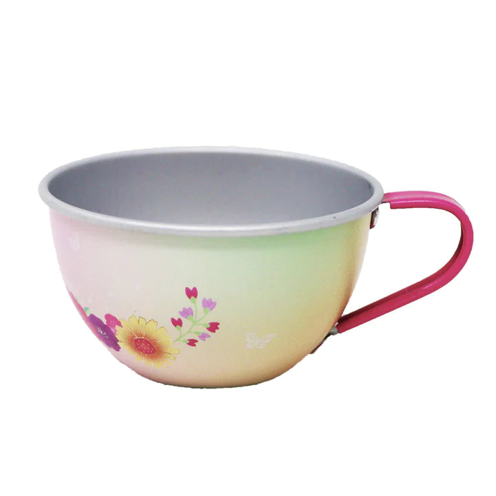 Pink Poppy Rainbow Butterfly Tea Set