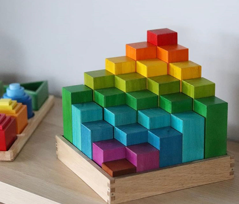 q toys rainbow engineering blocks