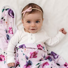 Snuggle Hunny Kids Petite Velvet Bow in rose pink
