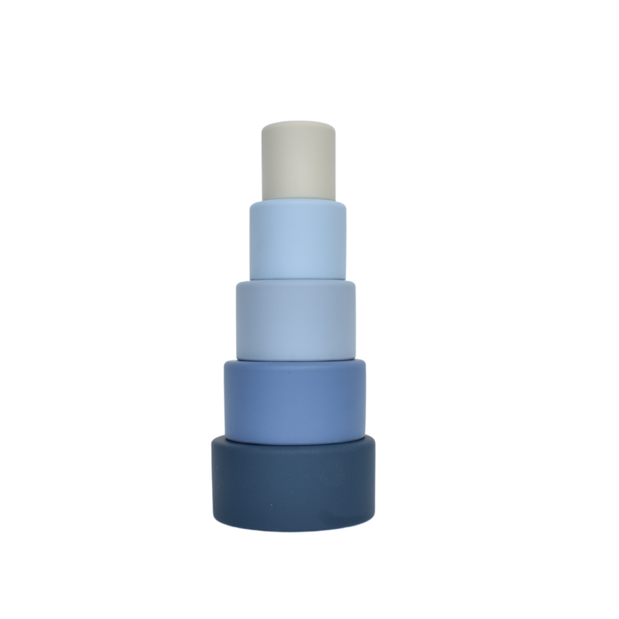 Petite Eats Round Stacking Cups (Blue)