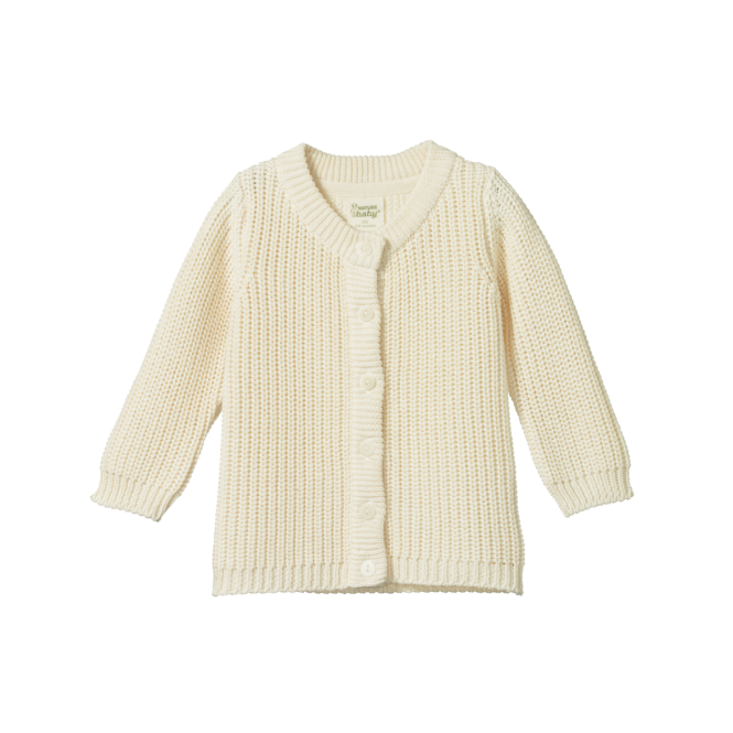 Nature Baby Scout Cardigan (Natural Chunky Knit)