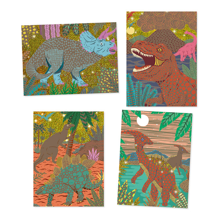 Djeco Scratch Cards (When Dinosaurs Reigned)