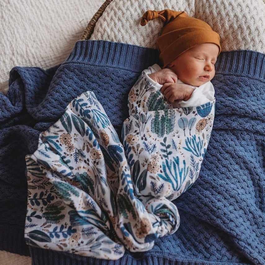 snuggle hunny kids organic cotton muslin wrap in arizona print