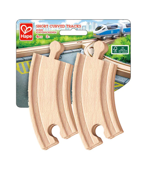 Hape Short Curved Tracks (4pc)