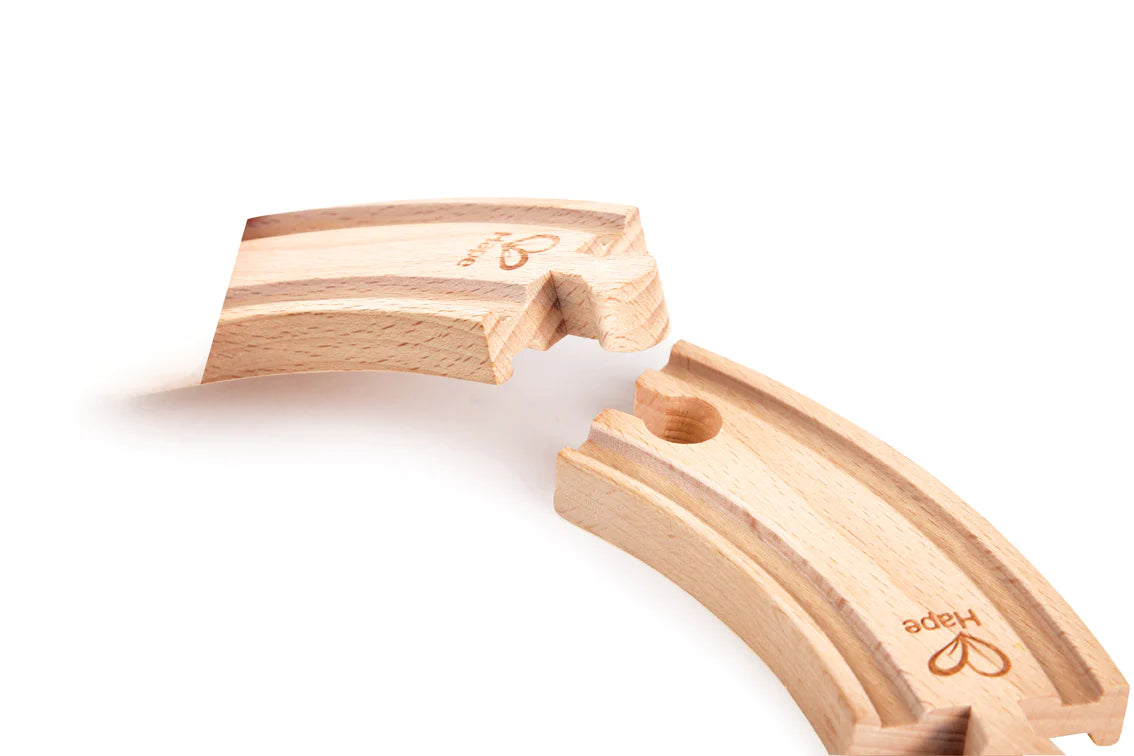 Hape Short Curved Tracks (4pc)