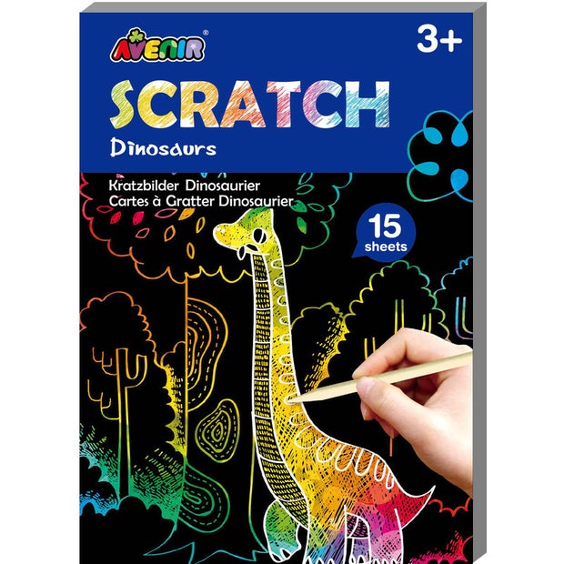 Avenir Small Scratch Book (Dinosaurs)
