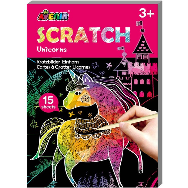 Avenir Small Scratch Book (Unicorns)