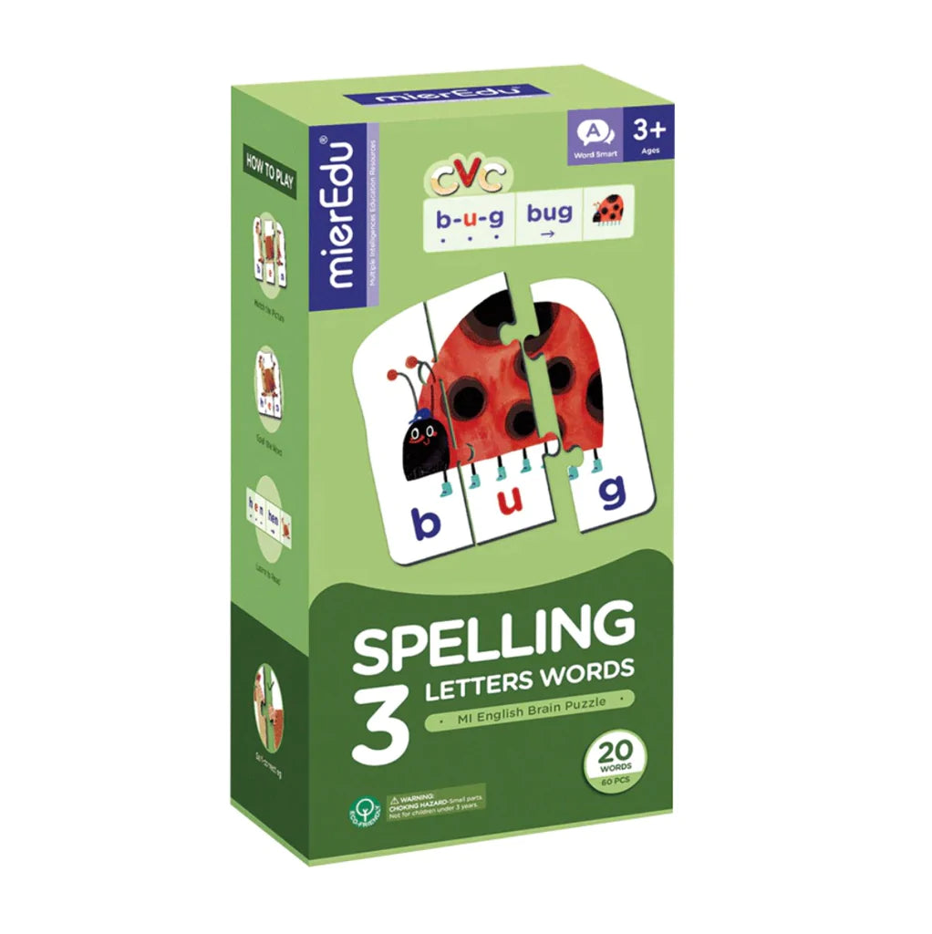 Mier Edu Brain Puzzle Spelling (3 Letter Words)