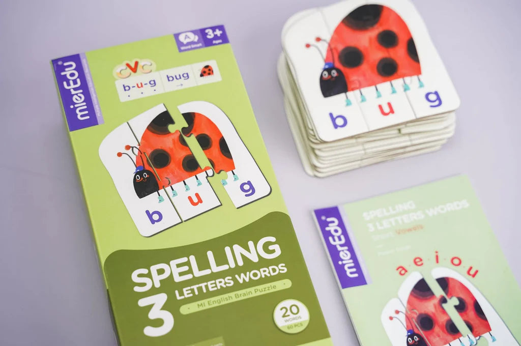 Mier Edu Brain Puzzle Spelling (3 Letter Words)