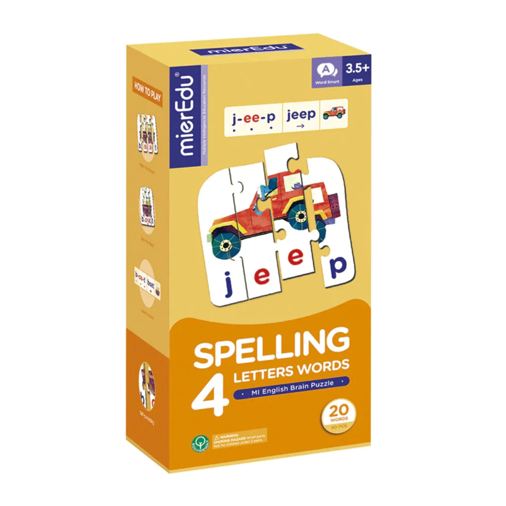 Mier Edu Brain Puzzle Spelling (4 Letter Words)