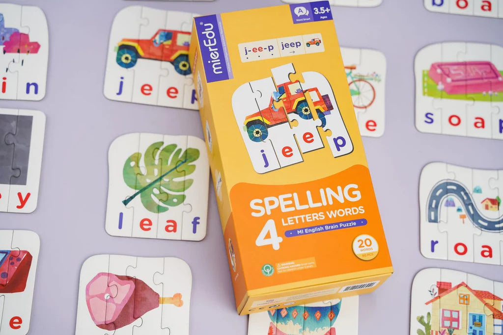 Mier Edu Brain Puzzle Spelling (4 Letter Words)