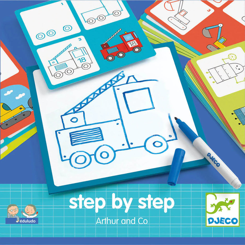 Djeco Step By Step Drawing Set (Arthur & Co)