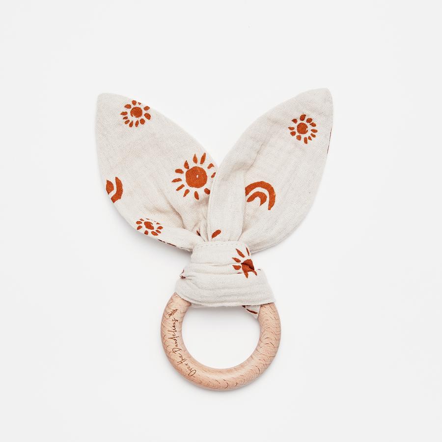 OTD Bunny Ears Teether (Sunny Sand Amber)