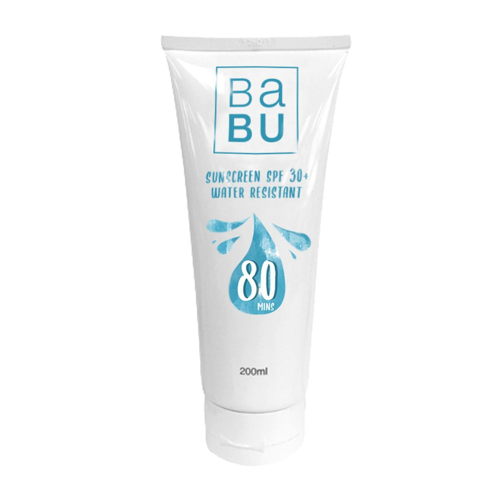 babu sunscreen spa 30 water resistant