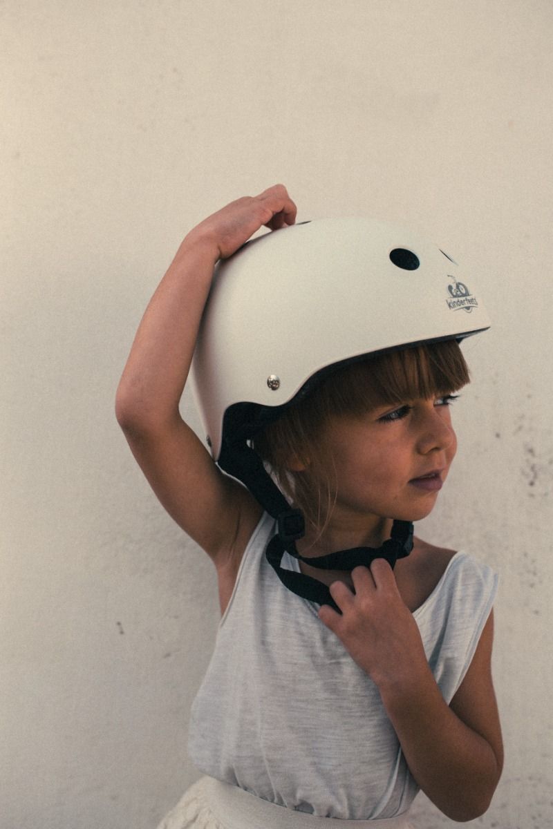 Kinderfeets Toddler Helmet (White Matte)
