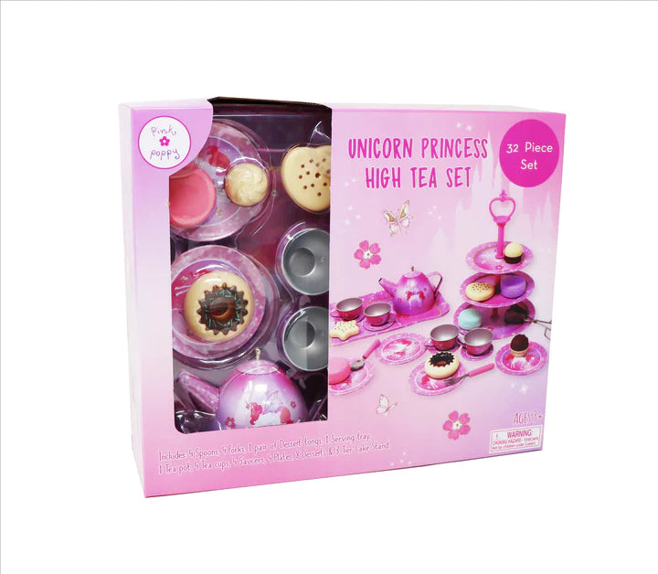 Pink Poppy Unicorn Princess High Tea Set