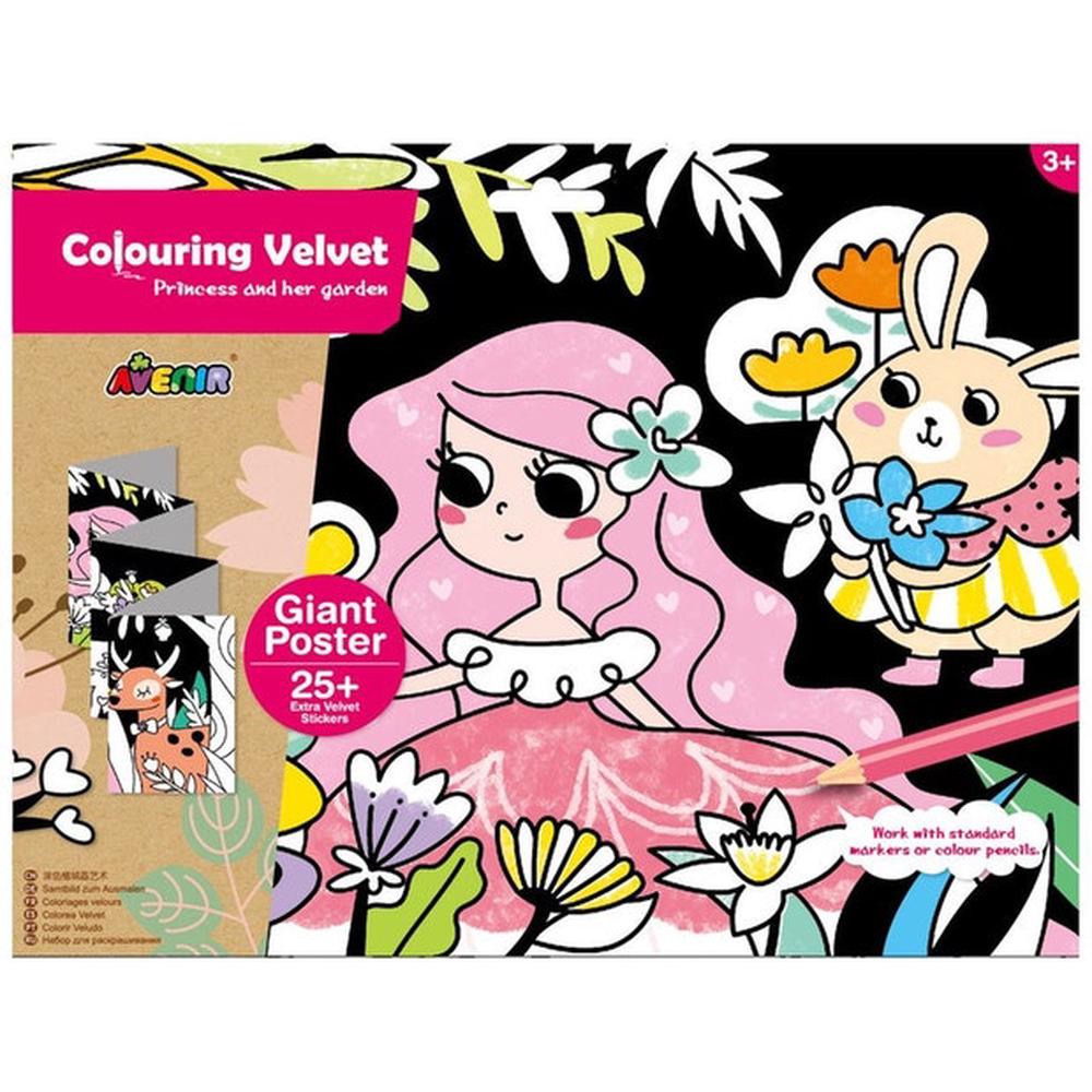 avenir colouring velvet princess & her garden