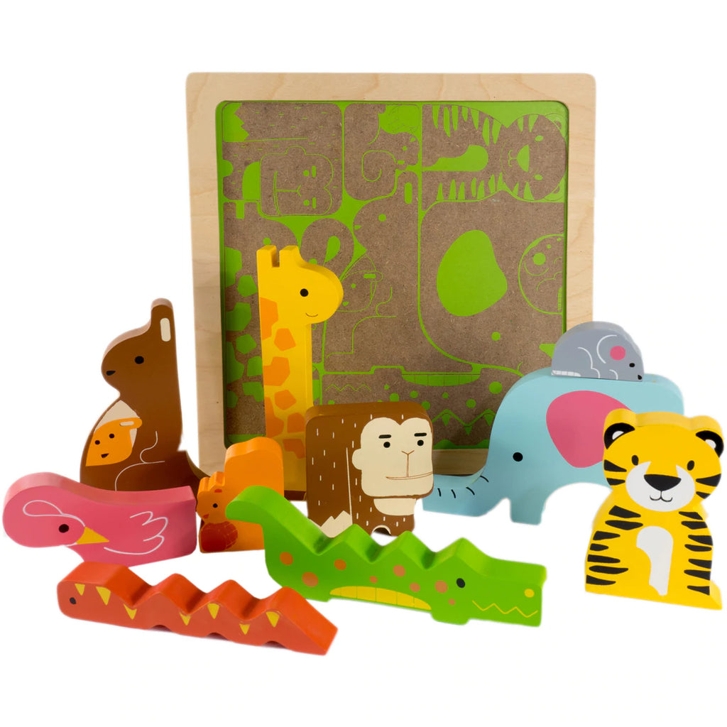 Kiddie Connect Chunky Wild Animal Puzzle