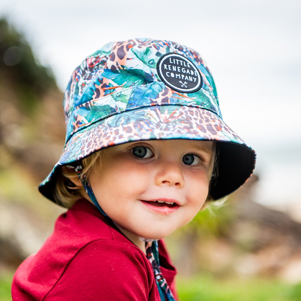 Little Renegade Reversible Bucket Sun Hat (Wild)